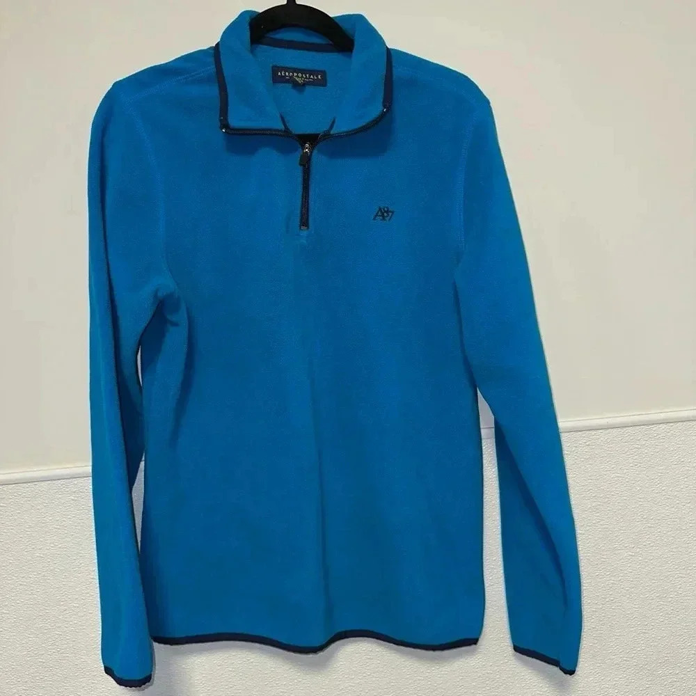 Men's Aeropostale Fleece Pullover, S/P, Blue